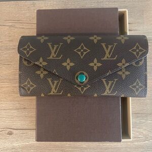 Louis Vuitton Brown and Gold Monogram Wallet